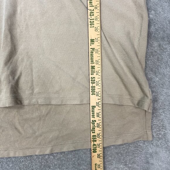 Orvis Men’s Large Shooting Shirt Hunting Beige Hook And Loop Chest Pad Button Up - Picture 6 of 13